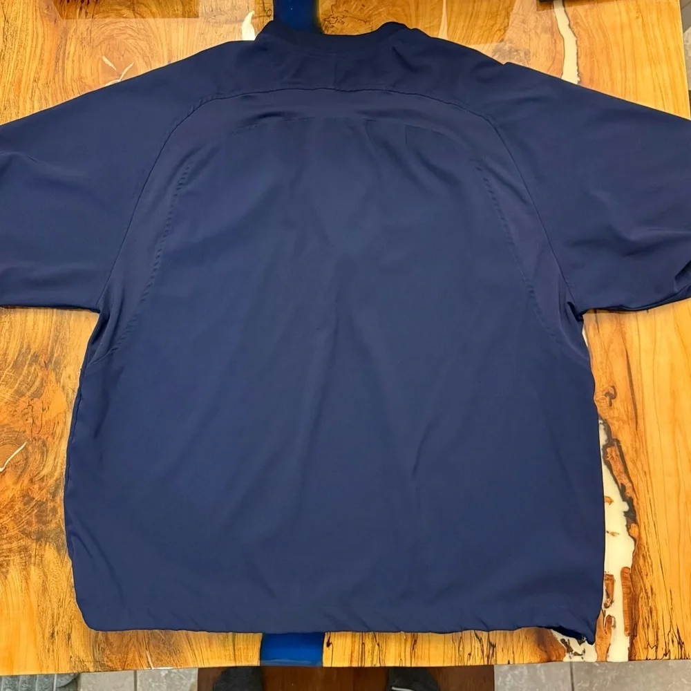 Under Armour Quarter Zip Pullover Navy Short Sleeve Golf Athletic Men’s Large